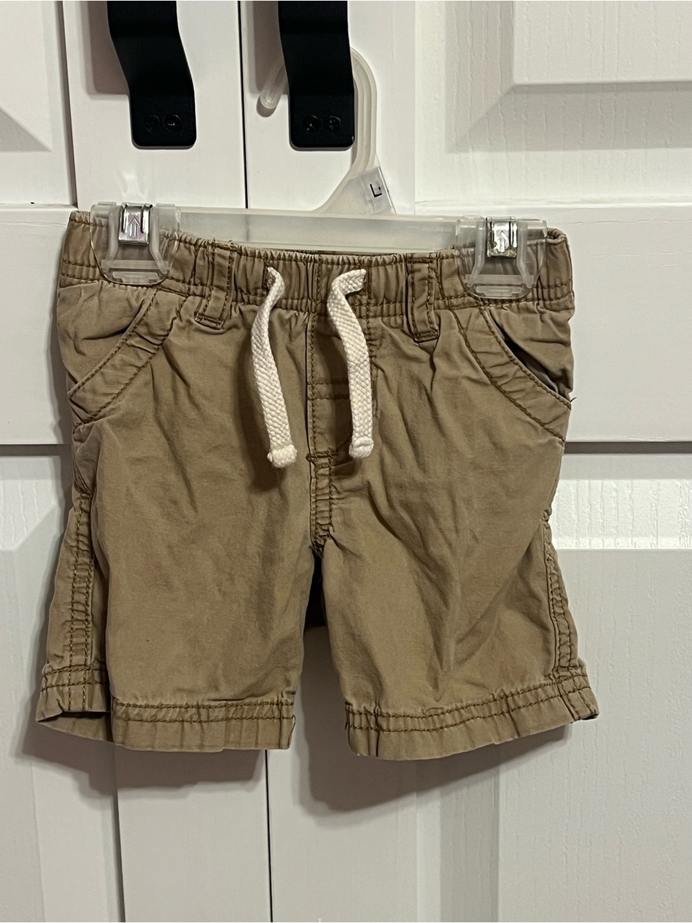 Kids Khaki Drawstring Shorts